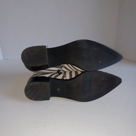 New Worthington Brookside Zebra Print Ankle Boots - Size‎ 8 - Picture 3 of 3